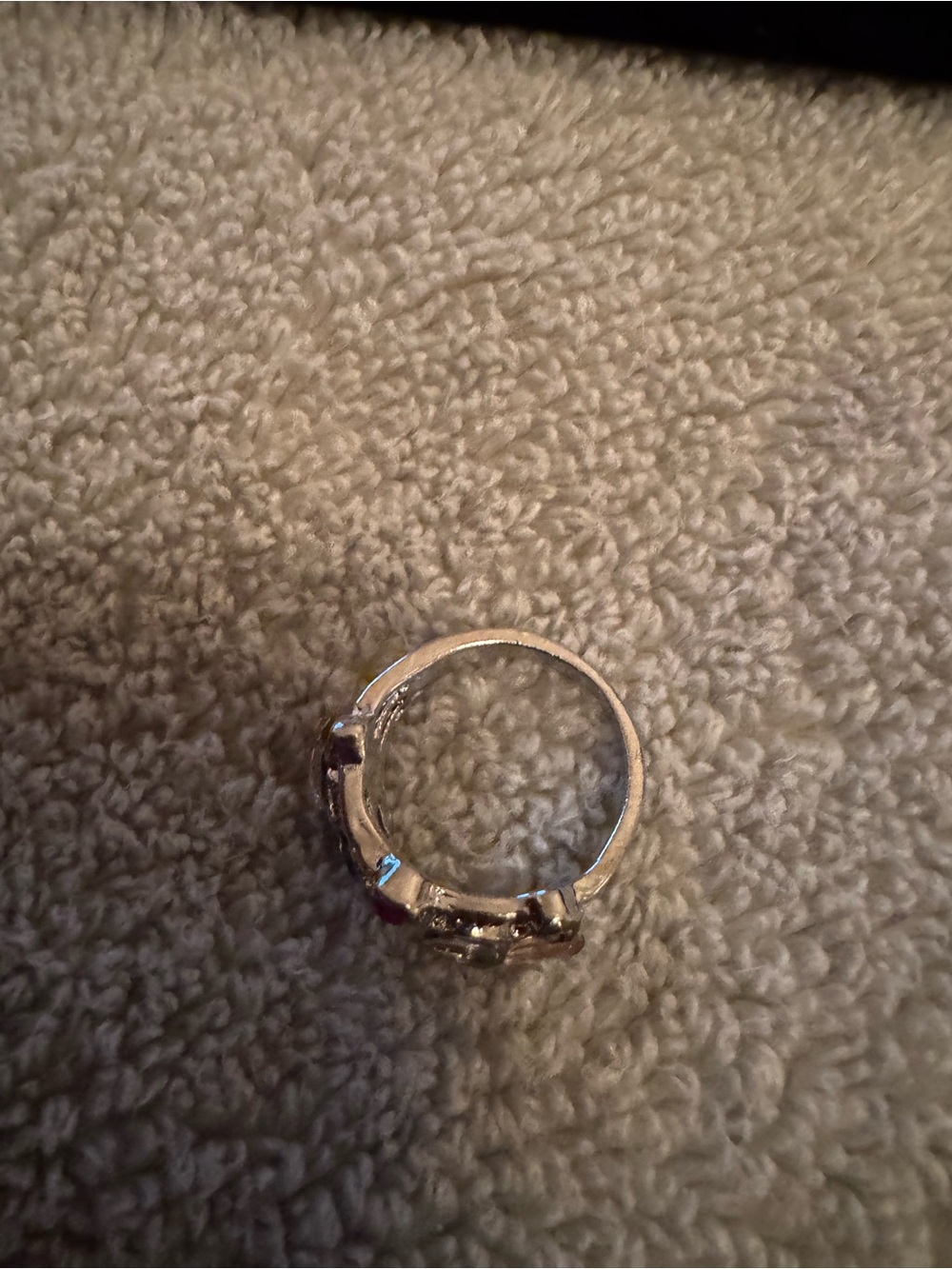 Handcrafted Multi-Color Gemstone Stackable Ring - Silver Tone - Picture 3 of 3